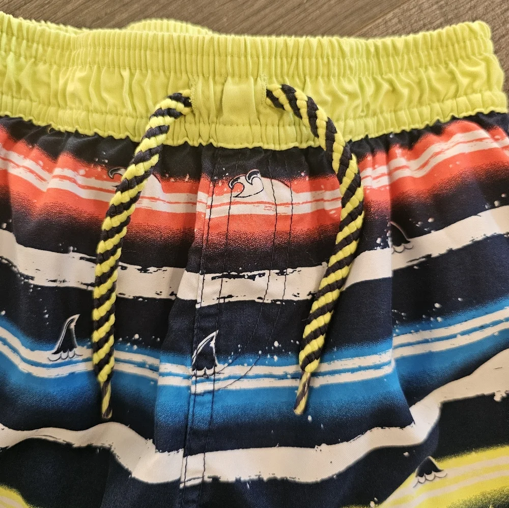 4t Floatimini striped sharks swim trunks true drawstring waist‎ Vacation Spring